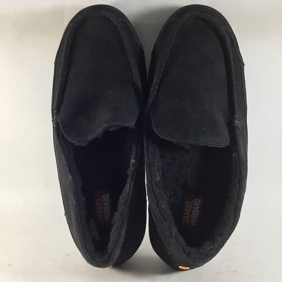 Samuel Hubbard mens lined comfort slippers shoes black size 9 - Picture 6 of 8